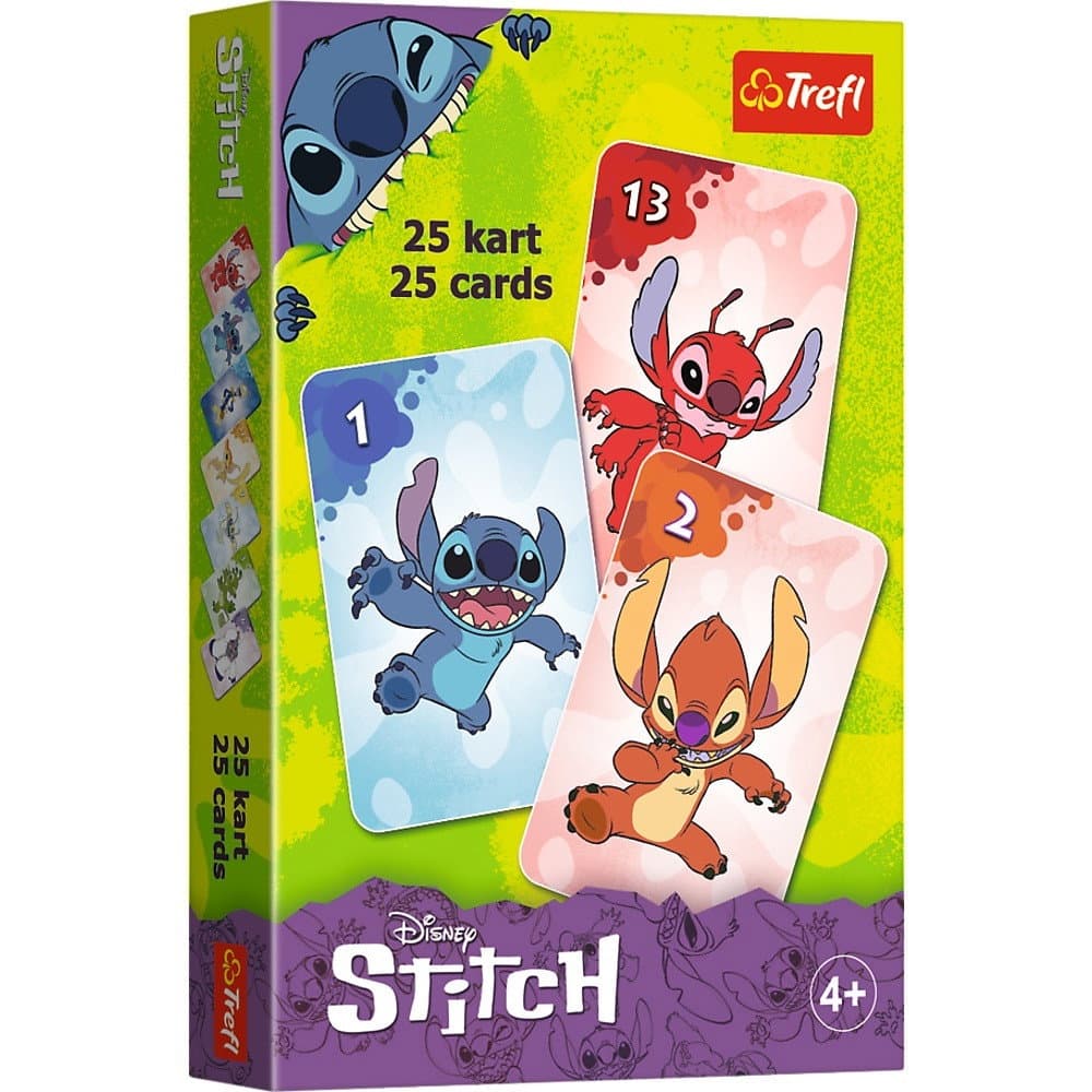 Gioco di carte Stitch per divertimento in famiglia, da 2 a 4 giocatori, dai 6 anni in su