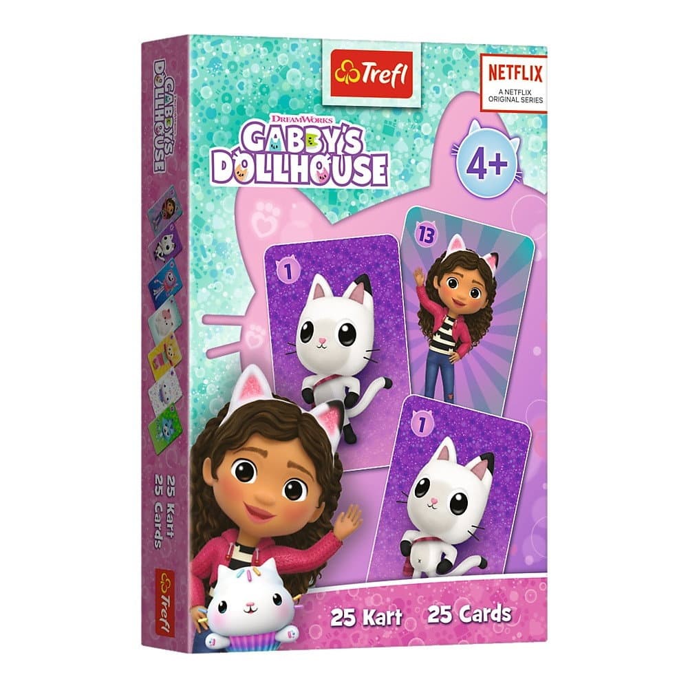 Gabbys Puppenhaus-Kartenspiel für Kinder, lustige Familienaktivität