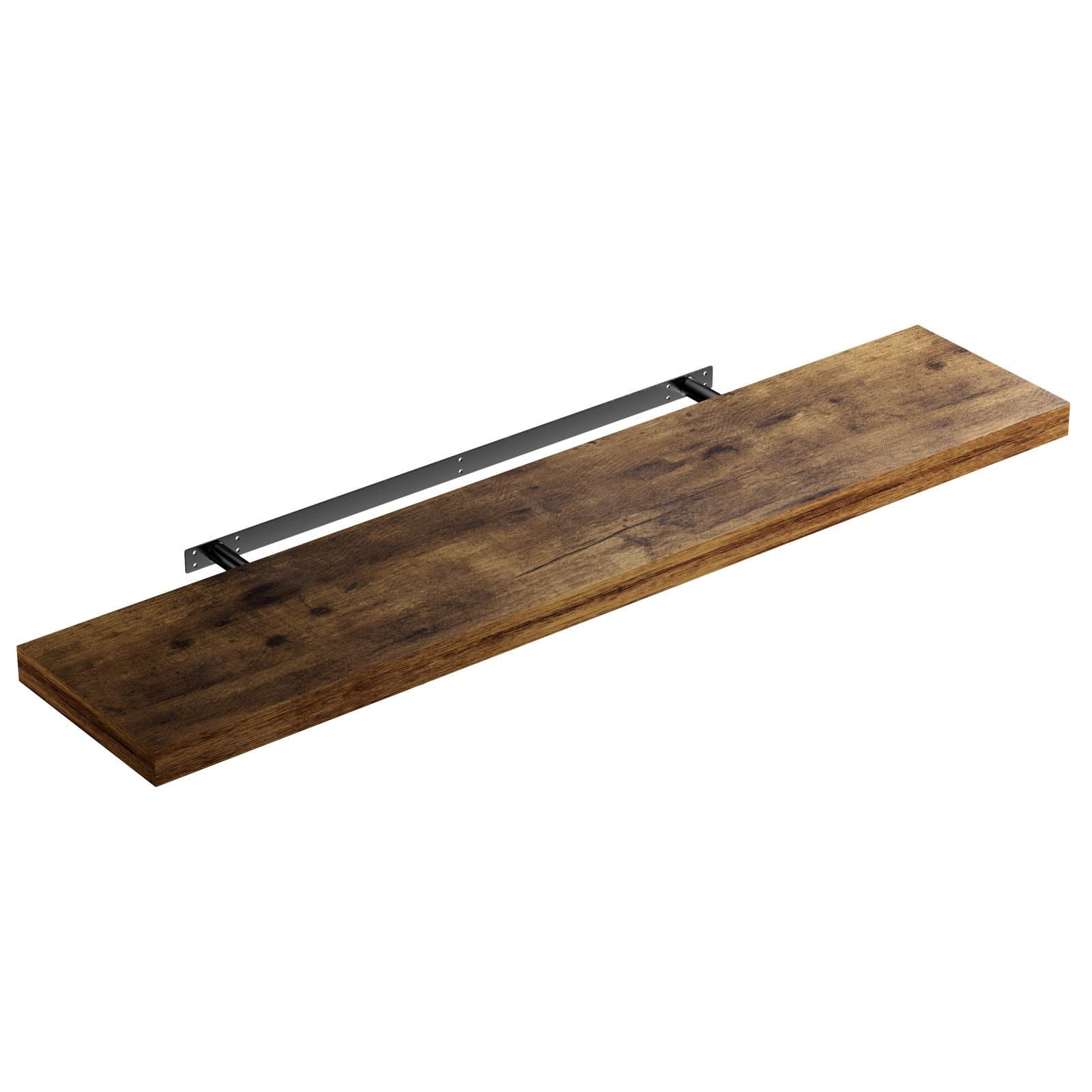 Schweberegal, dunkle Eiche, 110 cm, MDF, Tragkraft 15 kg