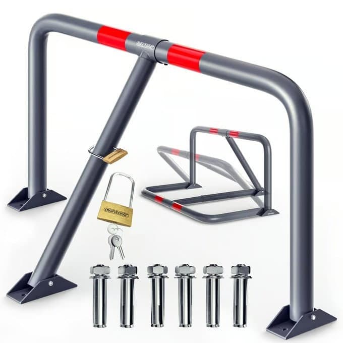 Barrière de parking verrouillable 800 x 470 x 440 mm