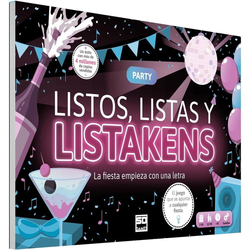 Gioco da tavolo spagnolo Listos Listas y Listakens Party