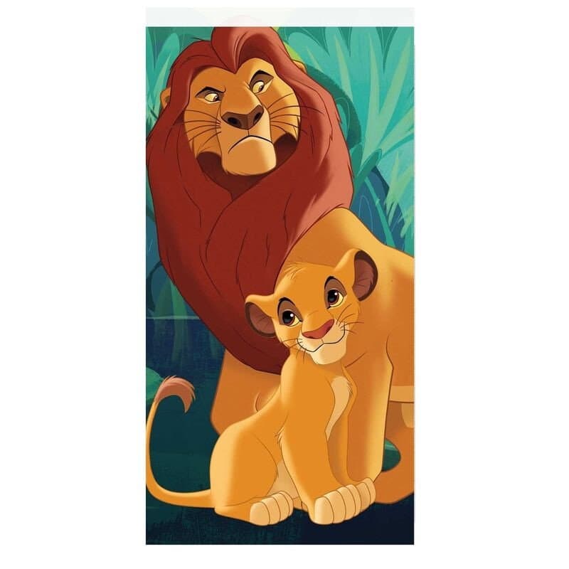 Tovaglia da spiaggia in microfibra Disney The Lion King