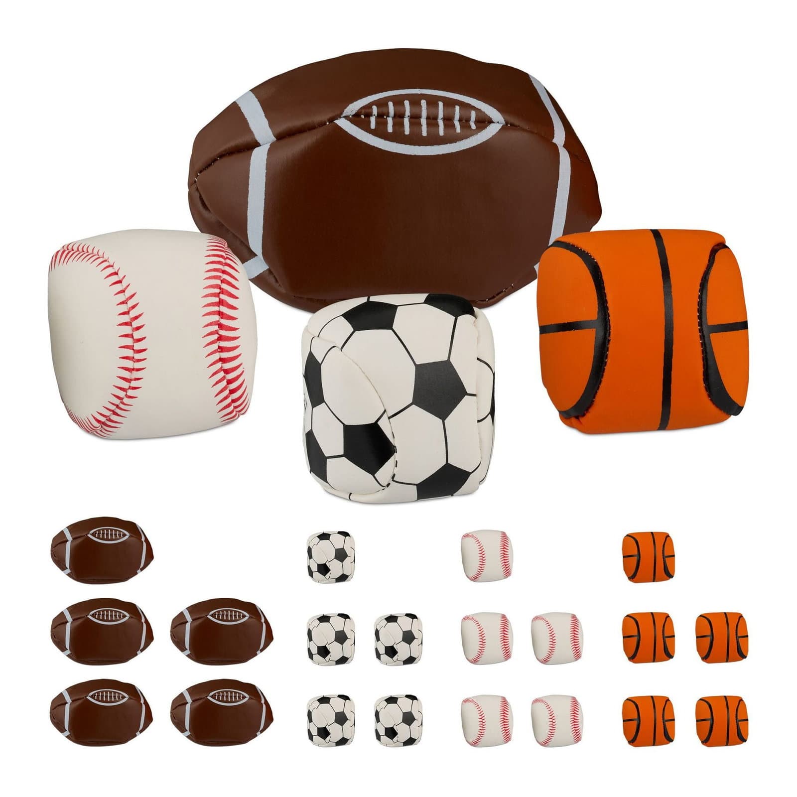 Palline da giocoleria, confezione da 24 palline per sport
