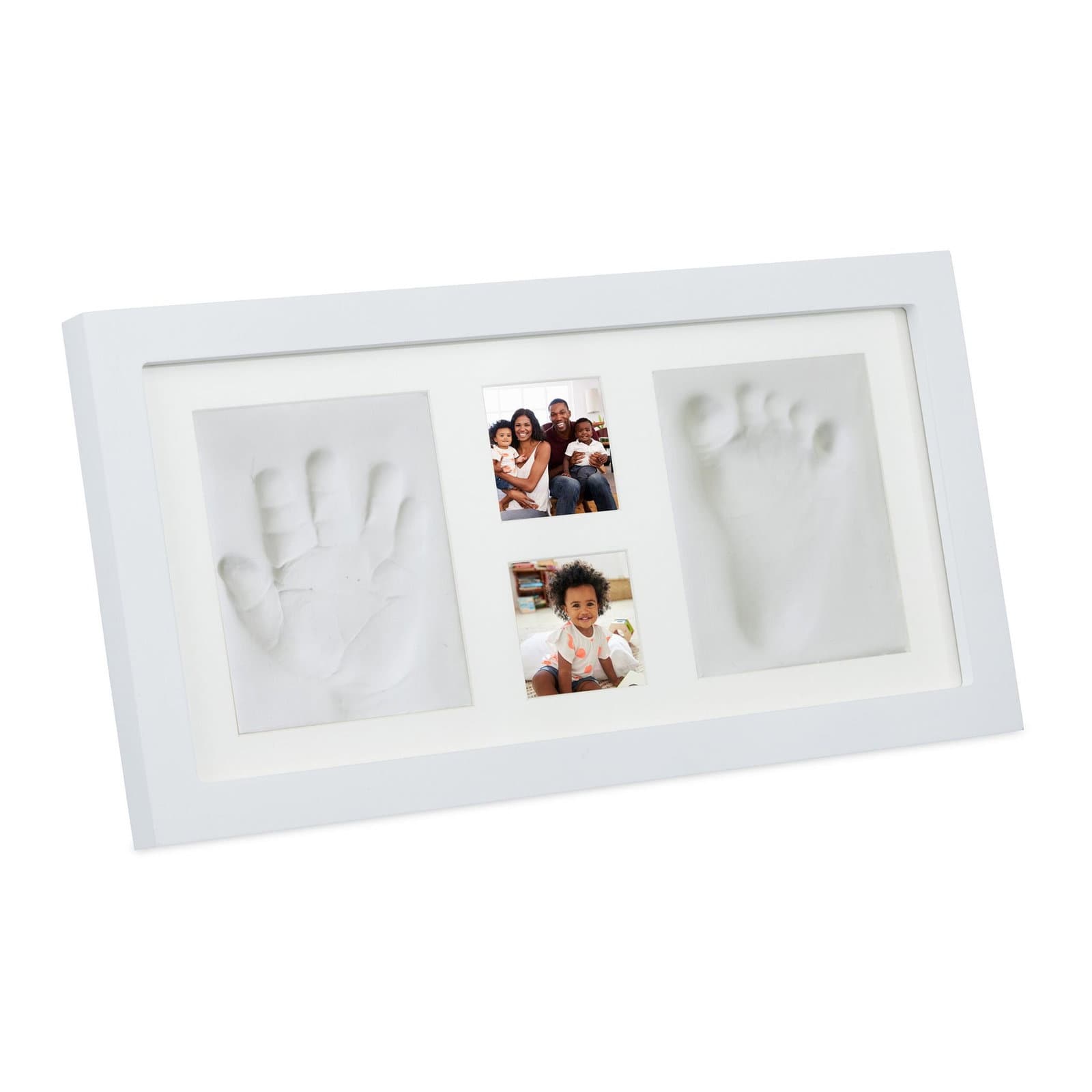 Set di calchi in gesso per neonati con cornice per foto