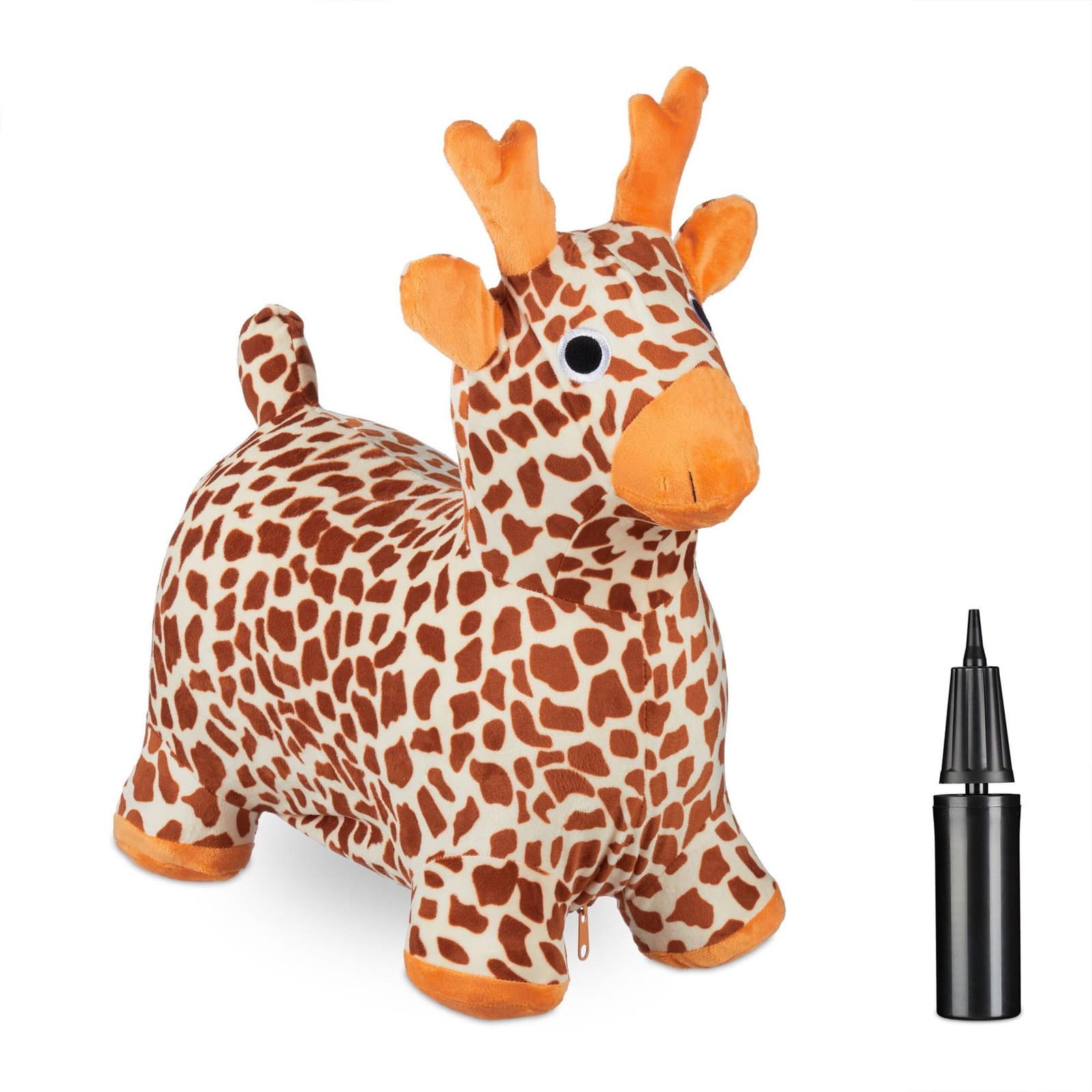 Springende Tiergiraffe mit Mütze