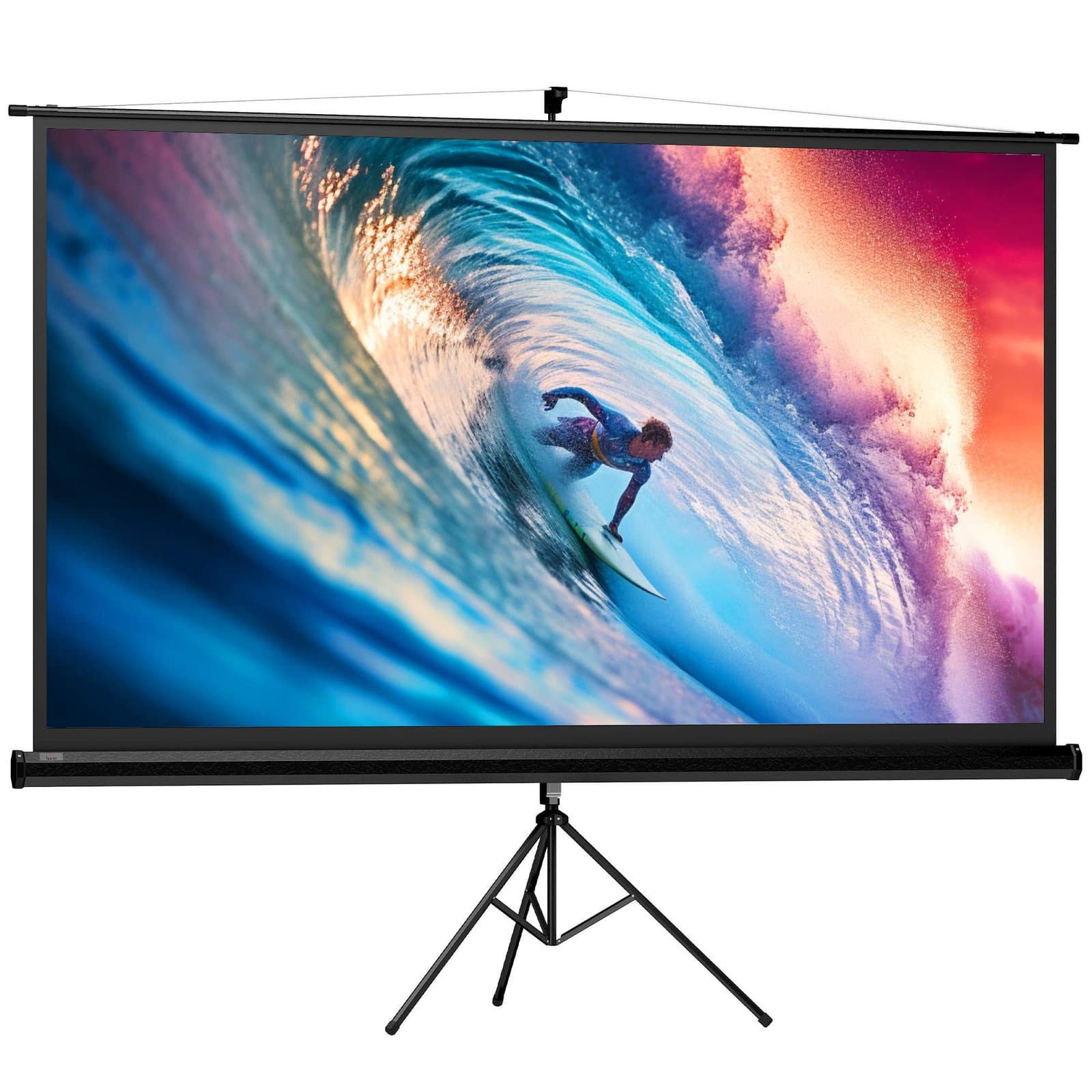 Schermo per proiettore con supporto – 100" 16:9 HD, portatile
