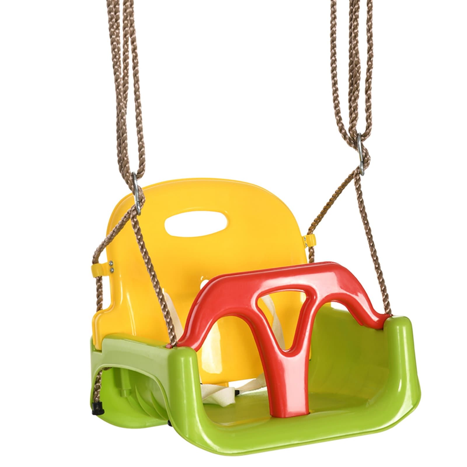 Altalena per neonati 3 in 1 regolabile con schienale – Verde