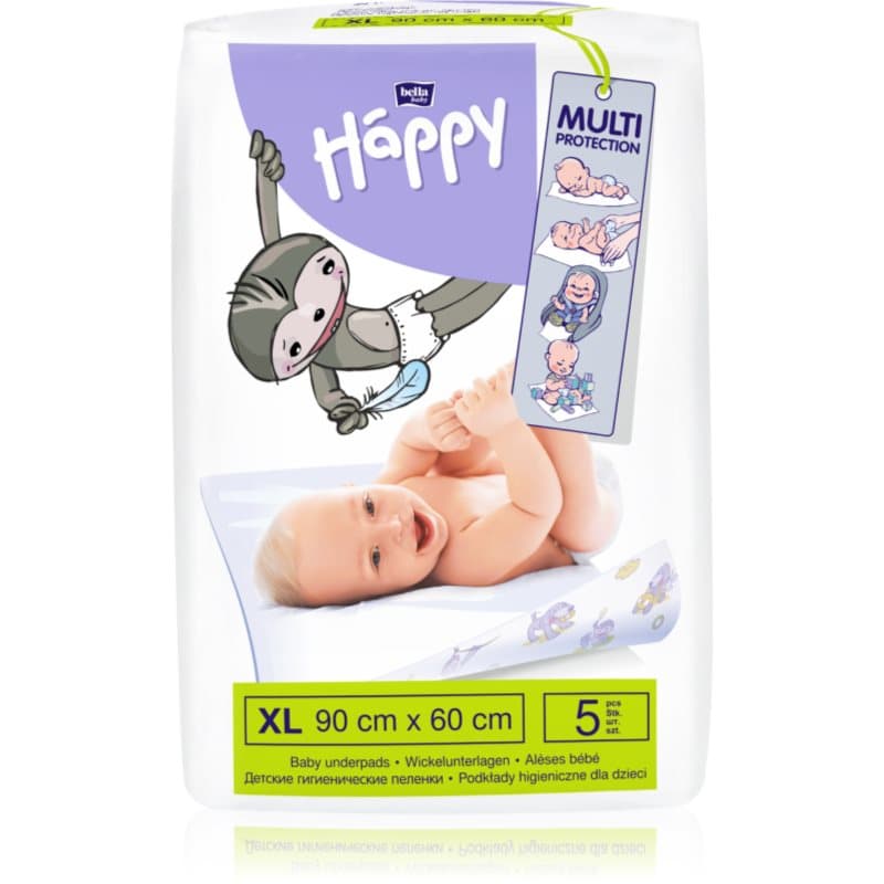 BELLA Baby Happy Baby Underpads Einweg-Wickelunterlagen 90x60 cm 5 St.