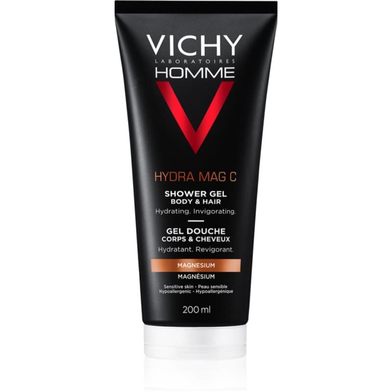 Vichy Homme Hydra-Mag C Duschgel Für Körper und Haar 200 ml