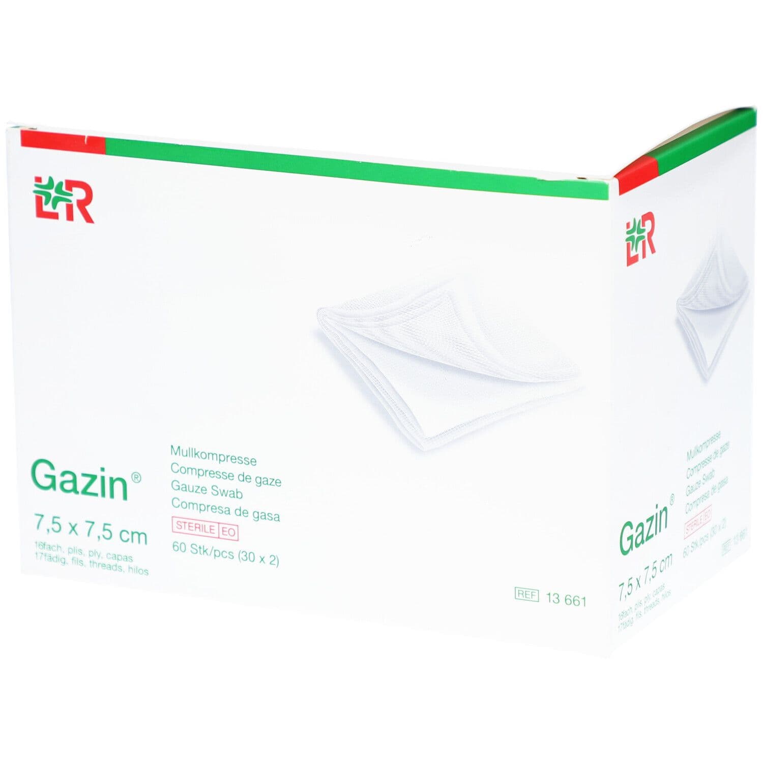Lohmann & Rauscher Gazin® Mullkompressen steril 7,5 x 7,5 cm 16-fach