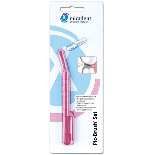 miradent Pic-Brush® Set pink xx-fine transparent 1,6 mm