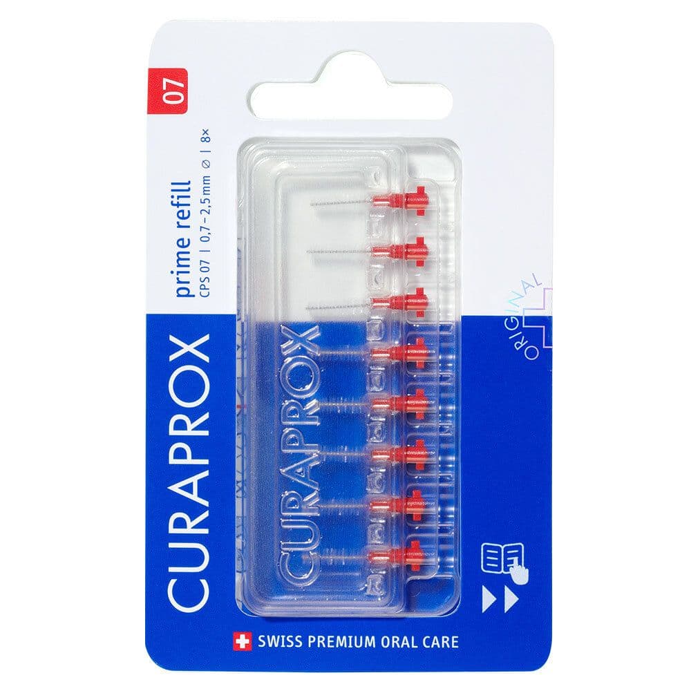 Curaprox CPS 07 prime Interdentalbürsten rot Nachfüllpackung