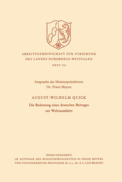 Die Bedeutung eines deutschen Beitrages zur Weltraumfahrt