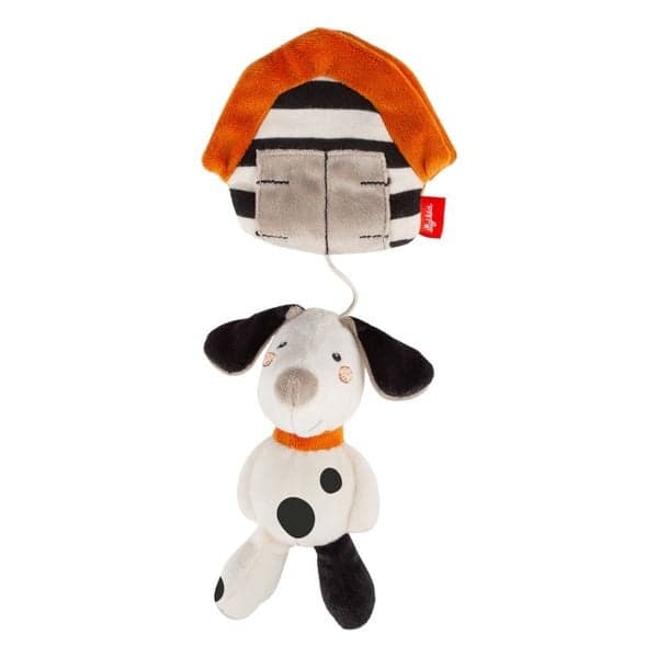 Sigikid 43596 - Stoff-Anhänger Dalmatiner Dotson, mit Rassel im Inneren, Plüsch, 30 cm