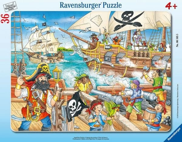 Rahmenpuzzle Ravensburger Angriff der Piraten 36 Teile