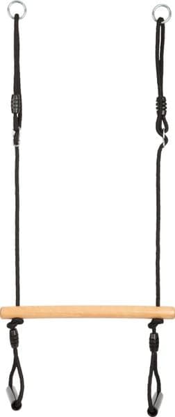 small foot 12409 - Trapezschaukel mit Turnringen Black Line