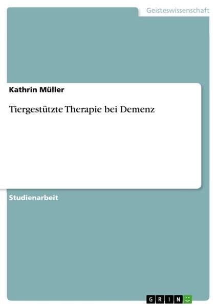 Tiergestützte Therapie bei Demenz