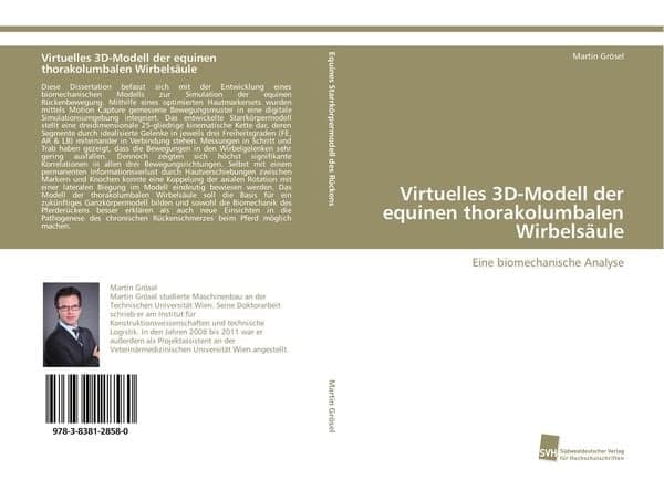 Virtuelles 3D-Modell der equinen thorakolumbalen Wirbelsäule