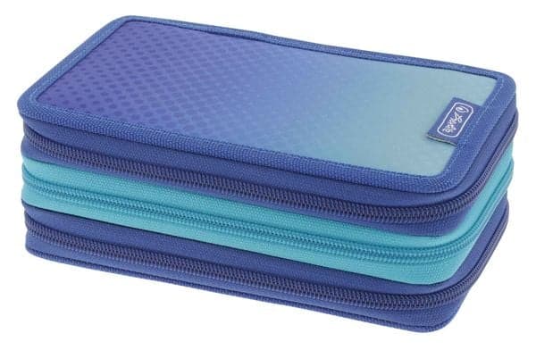 Herlitz Schüleretui TriCase 31-teilig Dip Dye Blue/Turquoise