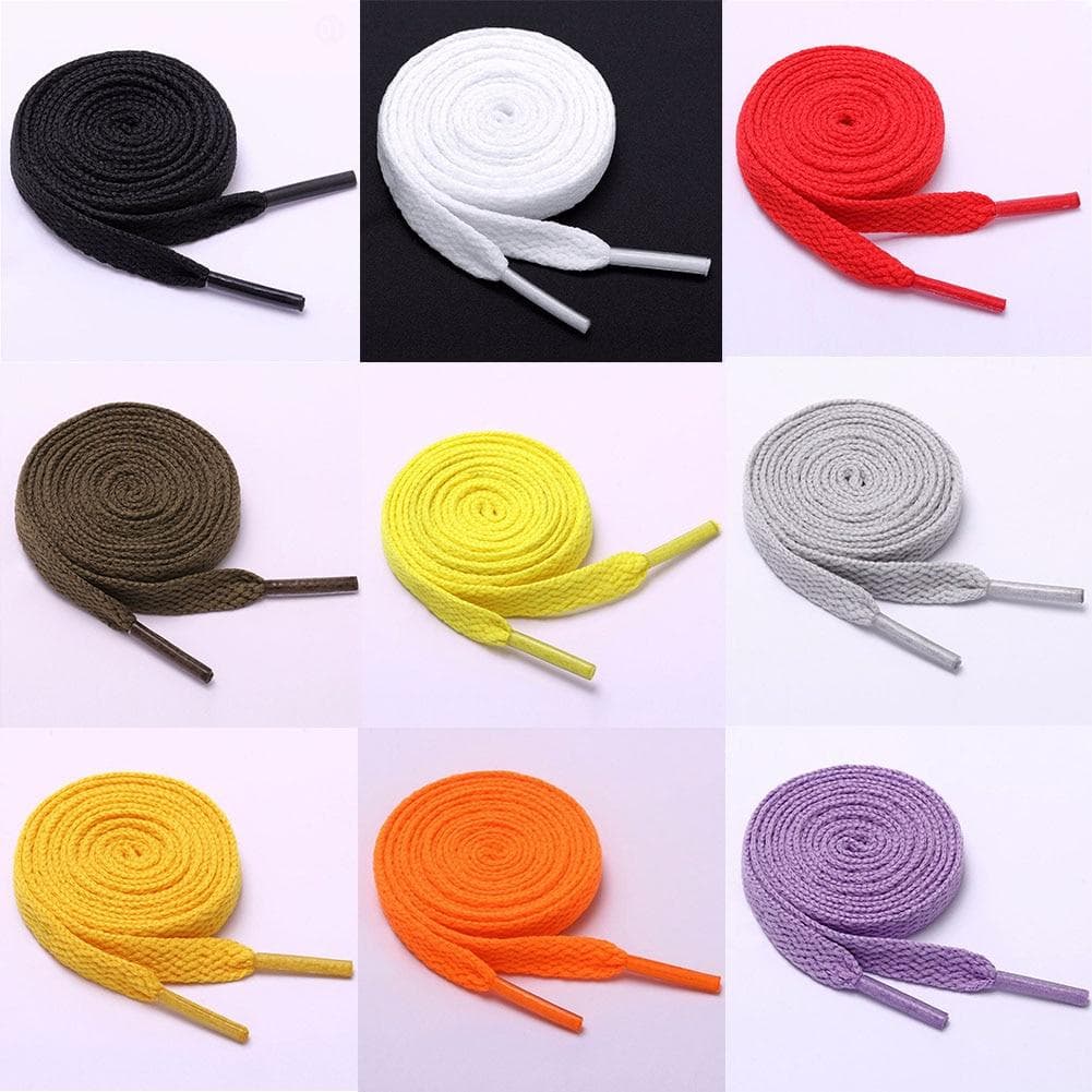 5 Paar Schnürsenkel, flach, beliebte Sportschuhe, Schnürsenkel, lässige Canvas-Polyester-Schnürsenkel 120cm violett