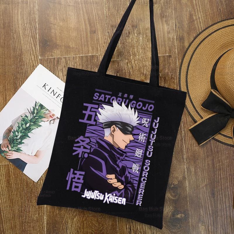 Jujutsu Kaisen Cartoon Shopping Canvas Tasche Ryomen Sukuna Itadori Yuji Shopper Tasche Okkotsu Yuta Gojo Satoru Schultertaschen