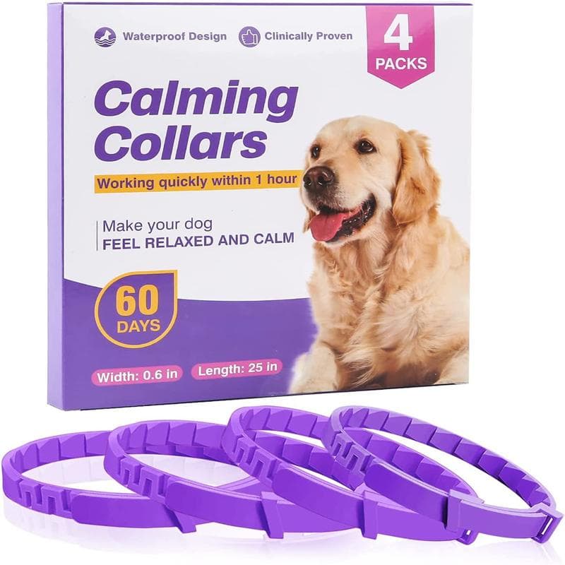 3/4-teiliges Hundehalsband mit beruhigenden Pheromonen für Haustiere, zur Linderung von Ängsten, verstellbar, bequem, für Welpen, Kätzchen, große