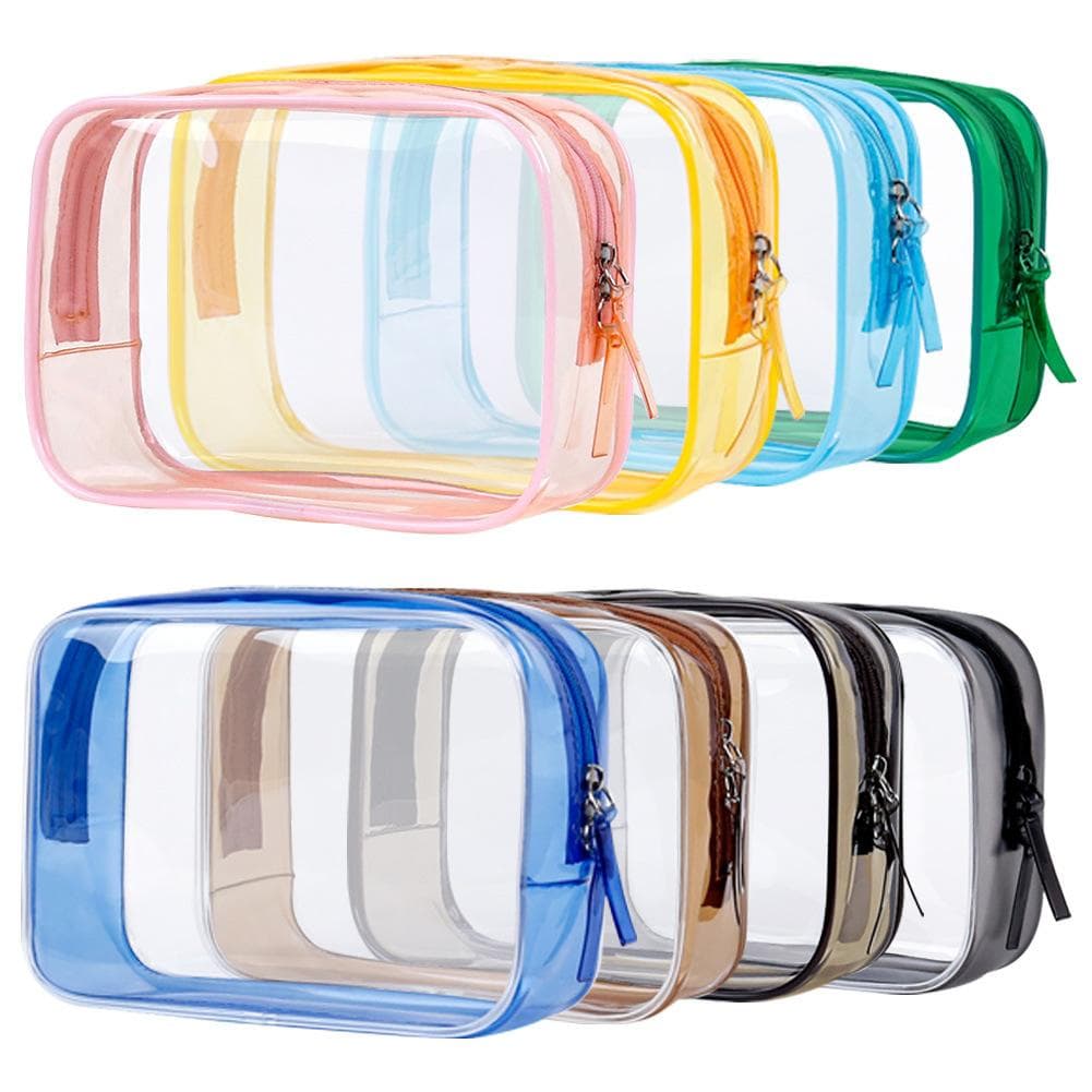 Reise-Aufbewahrungstasche, Kosmetiktasche, PVC, wasserdicht, transparent, Kosmetiktaschen, große Kapazität, Kunststoff-Kulturtasche mit