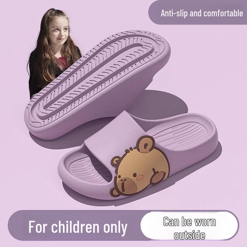 Capybara EVA Cartoon Sandalen & Hausschuhe für Männer, Frauen & Kinder – Rutschfeste Flip-Flops für Outdoor und Zuhause (Frühling Sommer). cm