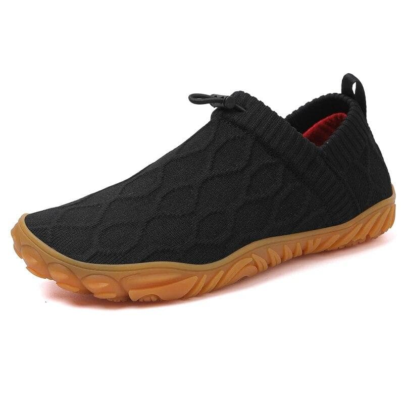 Minimalistische Barfußschuhe Herren Leicht Atmungsaktiv Nullabsatzsohle Breite Zehenpartie Lauf-Sneaker Herren Walking-Schuhe cm dunkelgraue