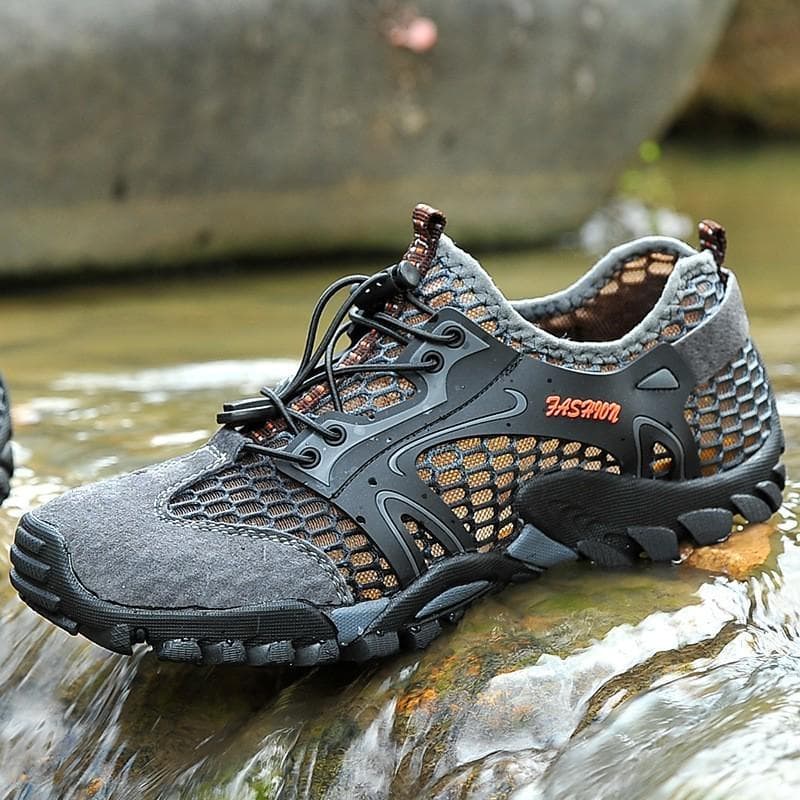 Plus Größe 39-50 Wandern Trekking Turnschuhe Männer Schnell Trocknend Wasser Aqua Schuhe Rutschfeste Atmungsaktive Outdoor Sport Schuhe cm braun