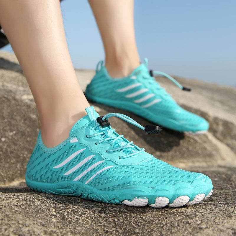 Outdoor-Schuhe, Schwimmschuhe, Surf-Aqua-Schuhe, schnelltrocknende Schwimm-Aqua-Schuhe, leichte Unisex-Meeresschuhe cm blau