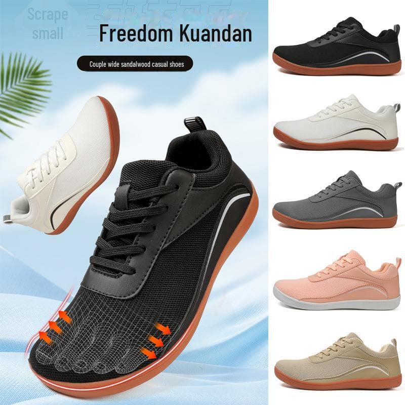 4E Wide Sportschuhe für Hallux Valgus: Leicht, rutschfest, weiche Sohle, Big Head Design für Männer und Frauen cm weiß