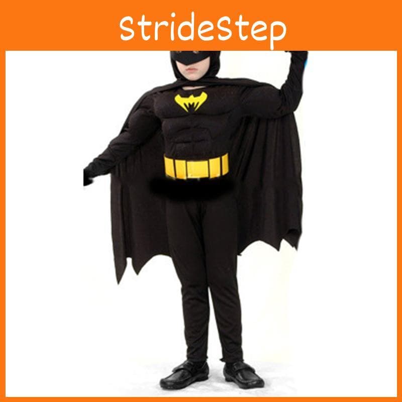 Wunderschönes Halloween Kinderkostüm Superheld Batman Superman Cosplay Anzug für Jungen und Mädchen 120-130cm