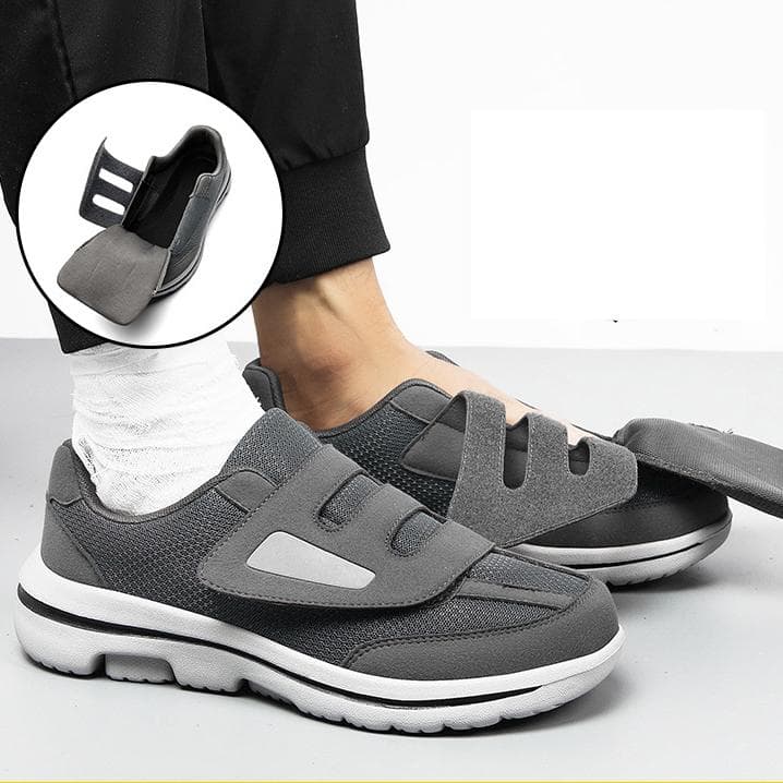 Herren Damen Weite Zehen Sneaker für Fette Füße Diabetikerschuhe Hallux Valgus Ballen Orthopädisch Geschwollene Füße Daumen Eversion Schuhe 39