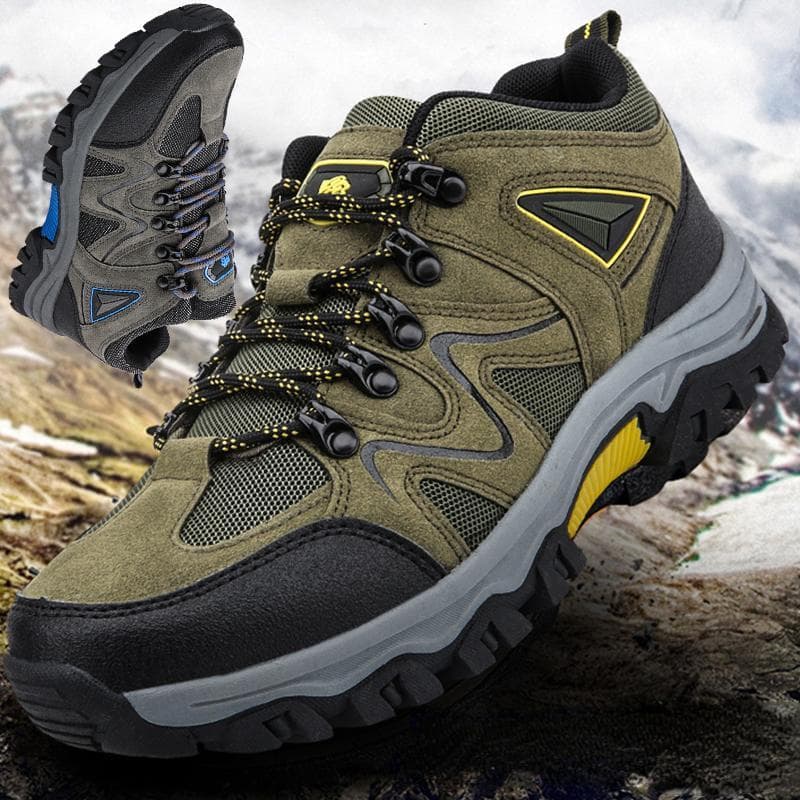 Herren Wanderschuhe wasserdichte Sportschuhe Große Größe 39-47 Herrenstiefel Outdoor Wanderschuhe cm grau
