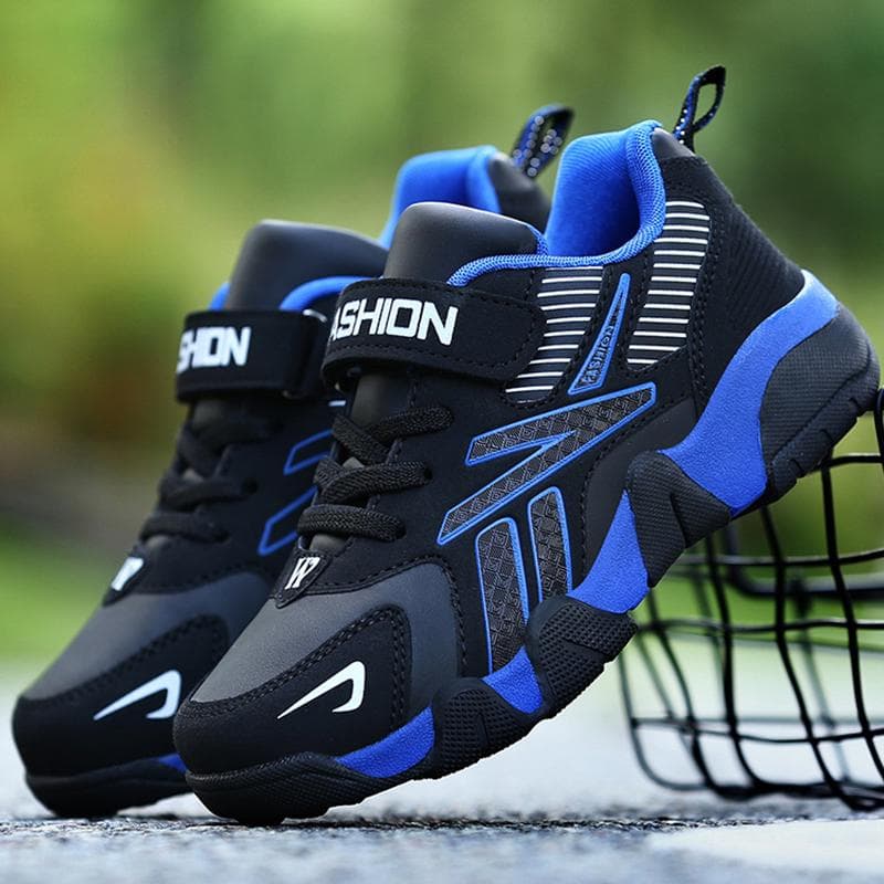 Größe 28–40, geeignet für 5–18 Jahre, Kinderschuhe, Jungen-Lederschuhe, atmungsaktive Teenager-Jungen-Turnschuhe, Mädchen, schwarze Turnschuhe