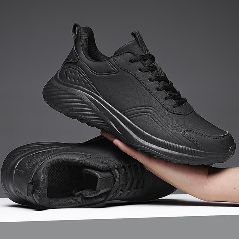 Sportschuhe für Herren, weiche Sohle, ultraleicht, wasserdicht, rutschfest, verschleißfest, große Größe cm coole schwarze