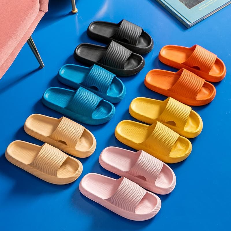 Frauen Dicke Plattform Wolke Hausschuhe Sommer Strand Eva Weiche Sohle Rutsche Sandalen Freizeit Männer Damen Indoor Badezimmer Anti-slip schuhe cm