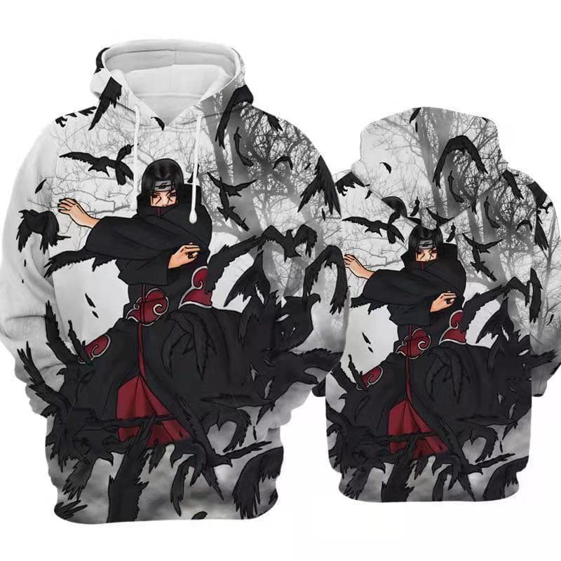 Cosplay Japanischer Anime Naruto Uchiha Itachi Hokage Ninjia Herren Casual Damen Kapuzenpullover cm