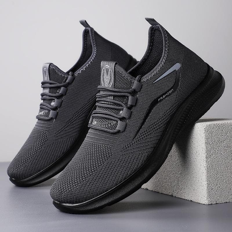 Herrenschuhe Größe 48, Freizeitschuhe in Übergröße, Fliegenstrick-Mesh-Schuhe, Atmungsaktive Sportschuhe cm navy blau