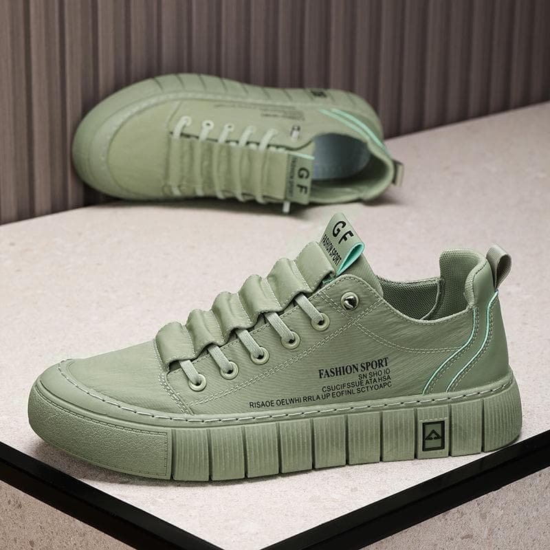 Grüne Herren Freizeitschuhe aus Eisseide Canvas Schuhe für Herren Wanderschuhe Outdoor Sneakers Atmungsaktive Herrenschuhe Tenis Hombres cm graue