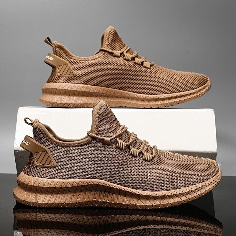 Leichte Herren-Laufschuhe, Mesh-Freizeit-Sneaker, atmungsaktive Trainings-Tennisschuhe cm schwarz