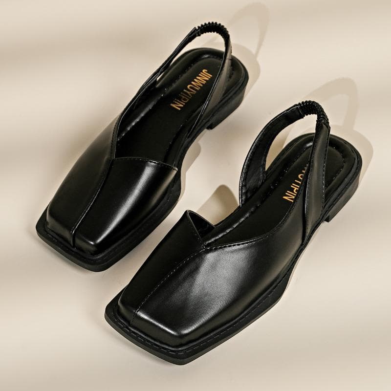 Mode Retro Sandalen 2025 Neu Niedriger Absatz Baotou Römerschuhe Damen Sommer Hohe Absätze cm schwarz