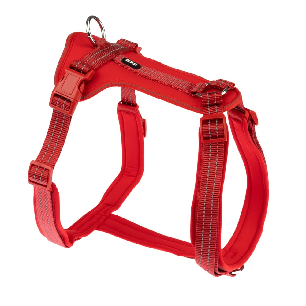 TIAKI Geschirr Neoprene, rot - Grösse M: 42 - 74 cm Brustumfang