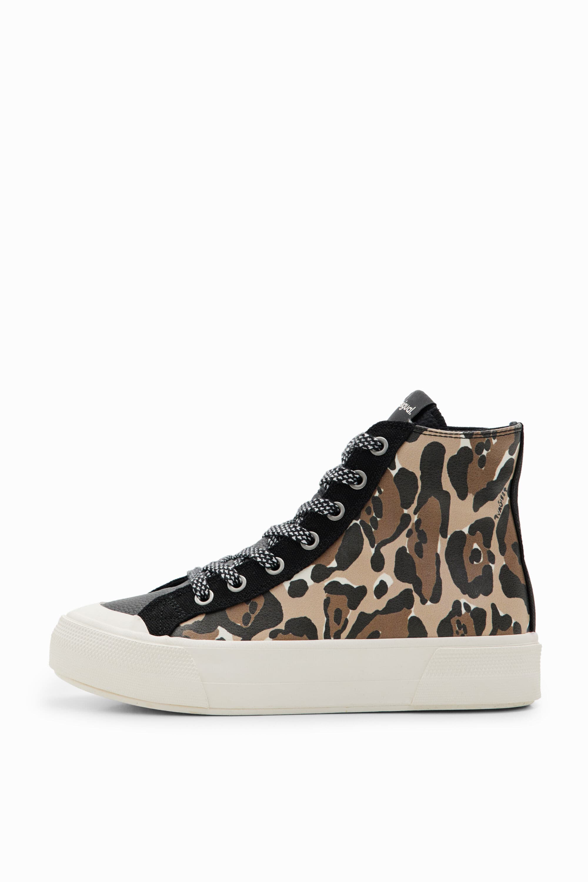 Desigual, Knöchelhohe Sneakers Animal Print, Damen, 37