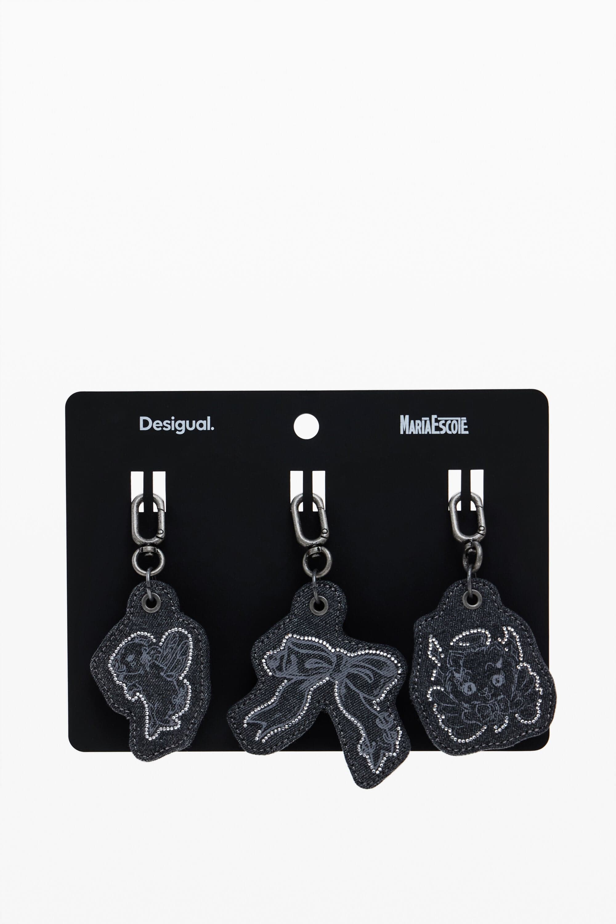 Desigual, Charms-Pack María Escoté., Baumwolle, Schwarz, U