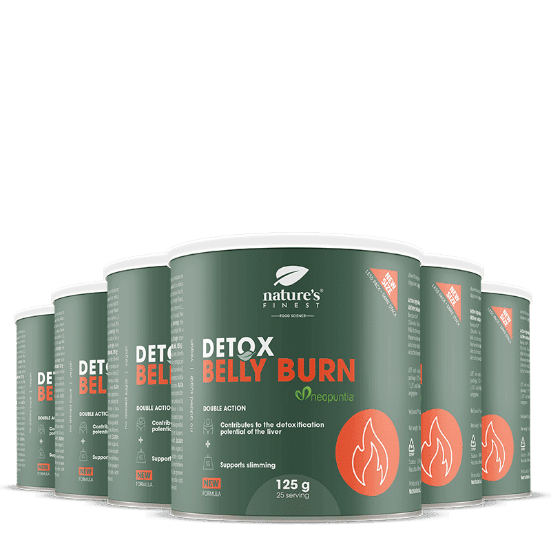 100% Belly Burn + DETOX | 6er Pack | Bio | Bester Abnehmdrink | veganes Gewichtsverlust Produkt | von Nature's Finest